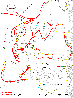 Viking Invasion Routes